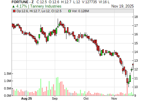 FORTUNE CandleStick Chart