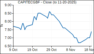 CAPITECGBF Closing Price