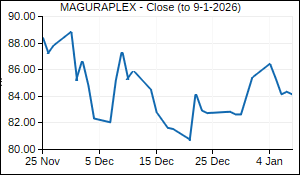 MAGURAPLEX Closing Price