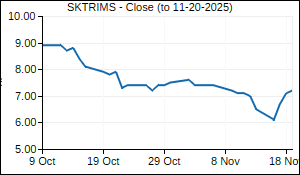 SKTRIMS Closing Price